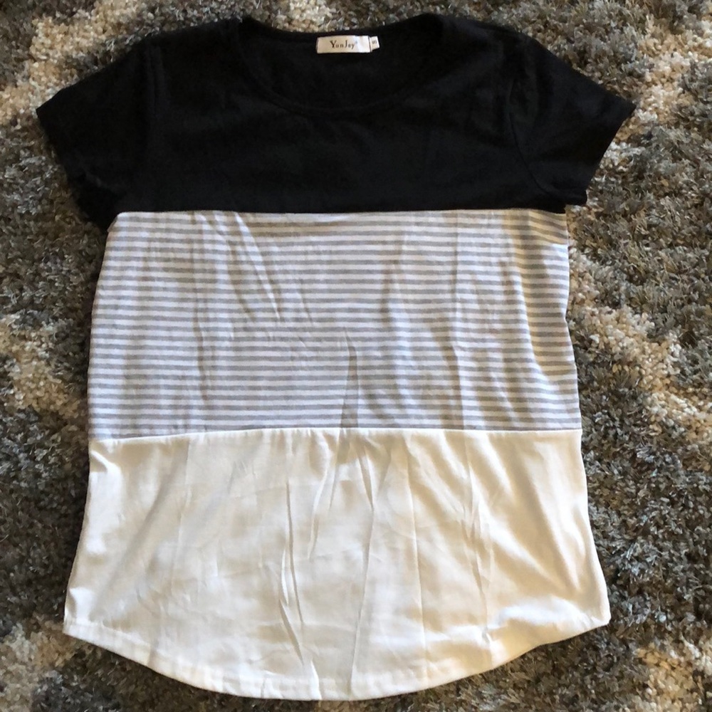New Black and White Tee Shirt Never Worn
